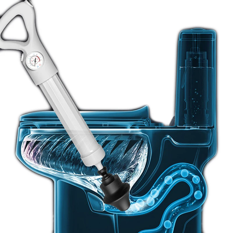 Toalete de Alta Pressão Ferramenta Esgoto Draga Doméstico Artefato Poderosa Pistola Gás Higiênico Atuador Auger Mais Limpo ar