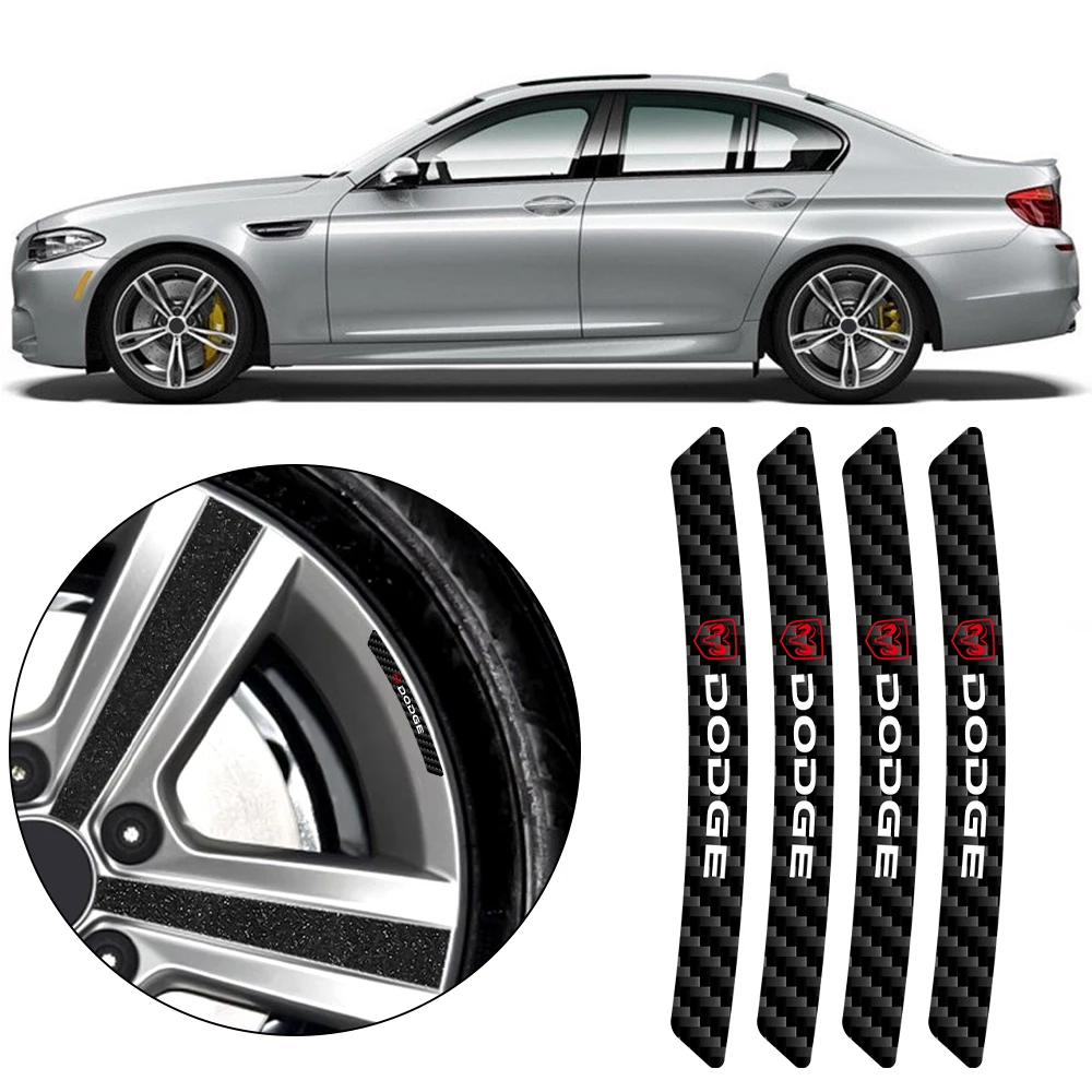 Виниловые наклейки на ступицы колеса из углеродного волокна 4 шт. автомобильный