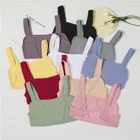 Женский бесшовный топ FINETOO, Майки с широкими лямками для девушек, мягкое женское нижнее белье, 2021