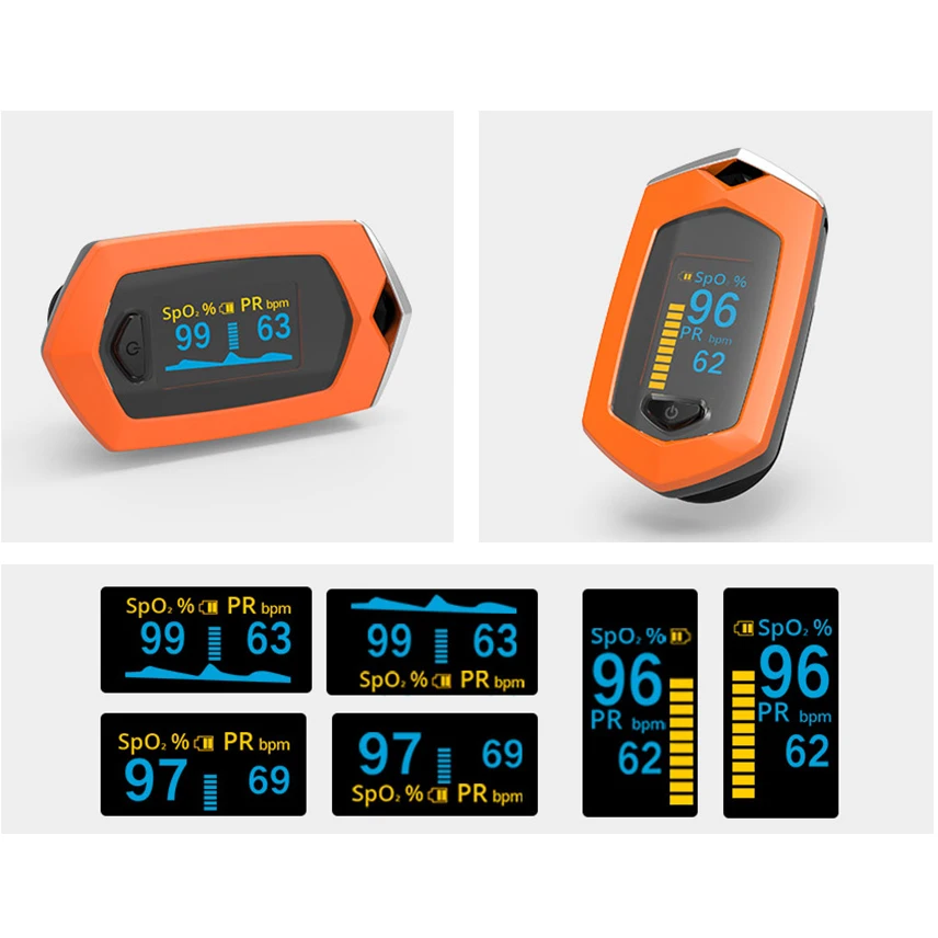 Finger Pulse Oximeter USB Type-C Rechargeable Oximetro De Dedo Medical Blood Oxygen Heart Rate Monitor Spo2 Sports Pulsioximetro |