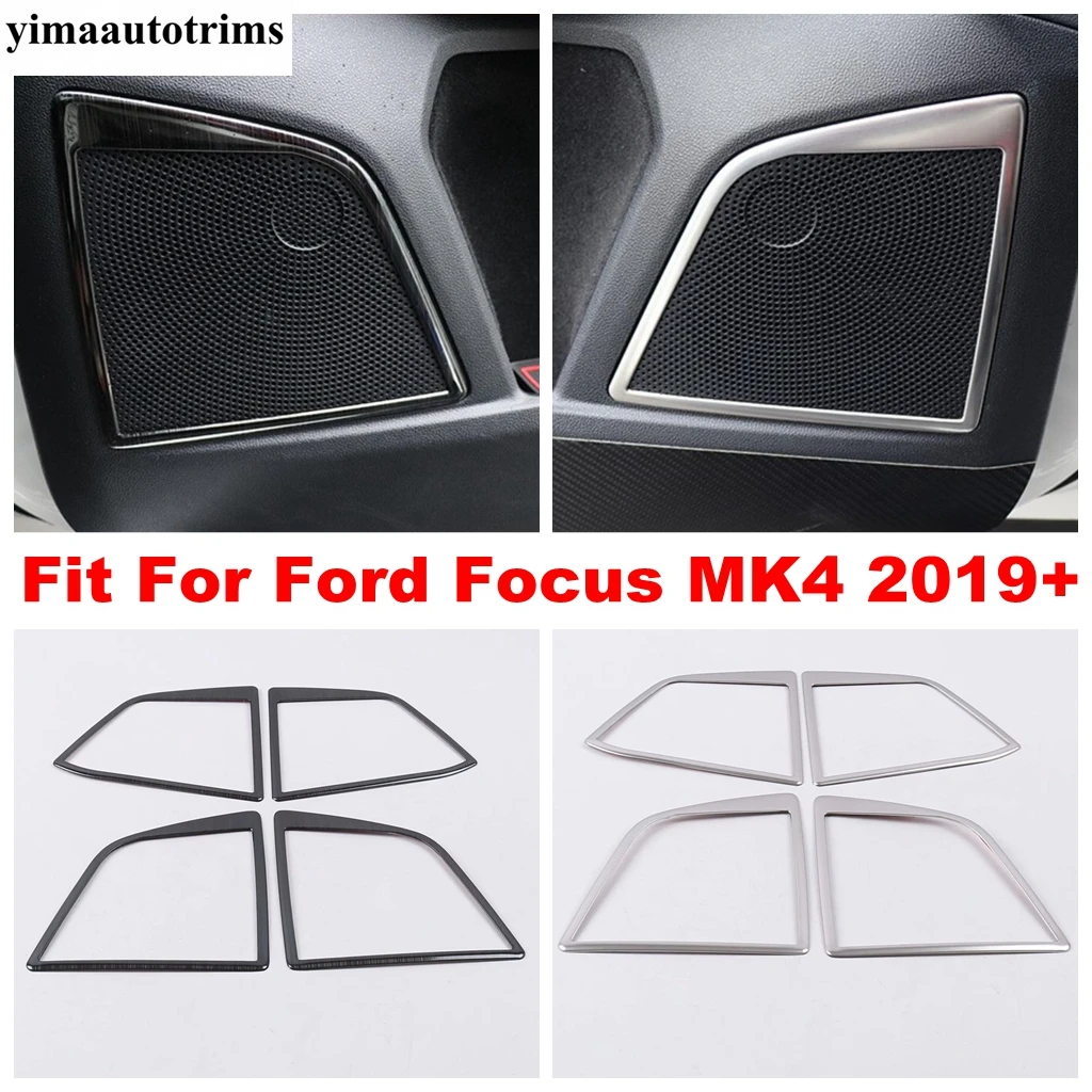 

Клаксон для внутренней двери автомобиля Ford Focus MK4 2019 - 2021 стерео динамик Звуковая рамка декоративная крышка отделка аксессуары из нержавеюще...