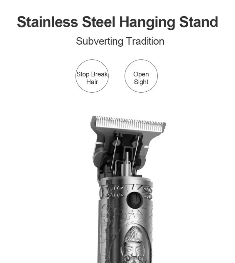 Электрическая машинка для стрижки волос светодиодный бритва с дисплеем бороды и