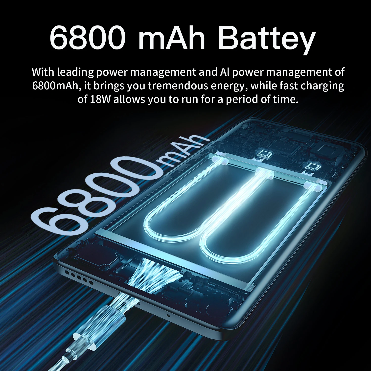 Tel&eacute;fono Inteligente M11 Ultra versi&oacute;n Global, Smartphone de 7,3 pulgadas, 5G, 16GB + 1TB, 6800mAh, 64MP, desbloqueado, Android-4