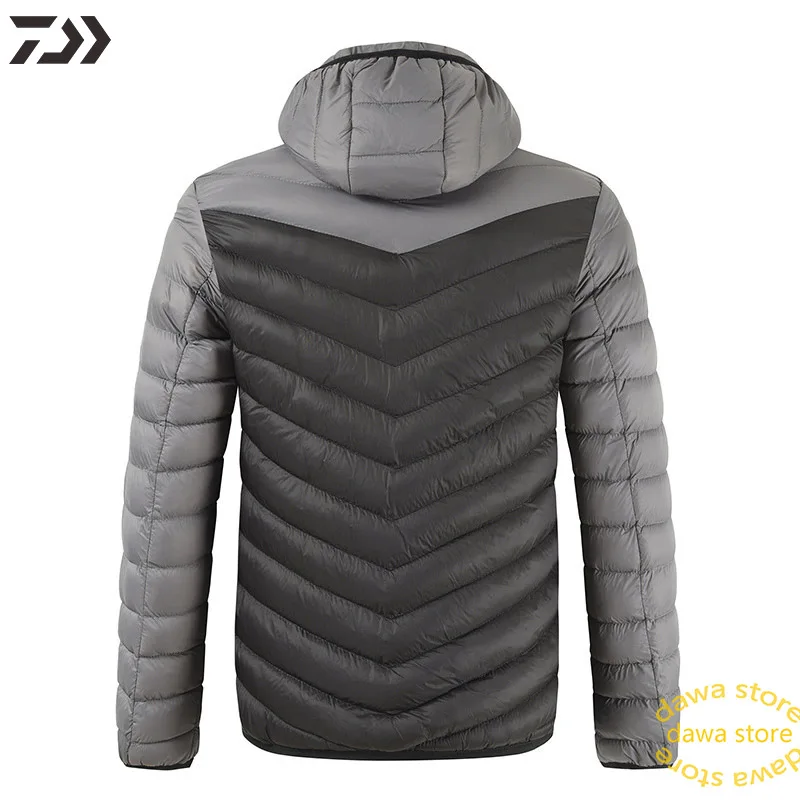 Daiwa Рыболовная куртка из толстого хлопка зимняя мужская теплая
