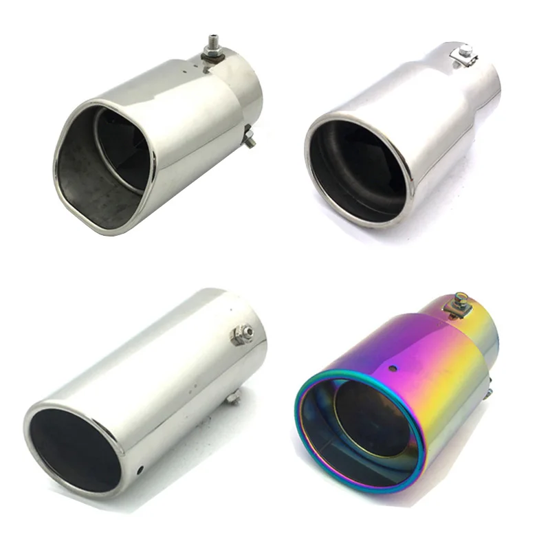 4 стиля выхлопная труба для автомобиля глушитель горловина на выходе крышка из