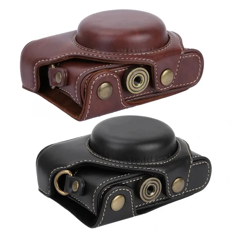 Чехол для камеры из искусственной кожи защитный чехол sony RX100 II III с плечевым