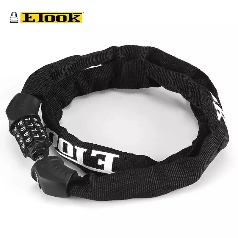 Замок на велосипедную цепь 4 значный замок с защитой от кражи колесиках для