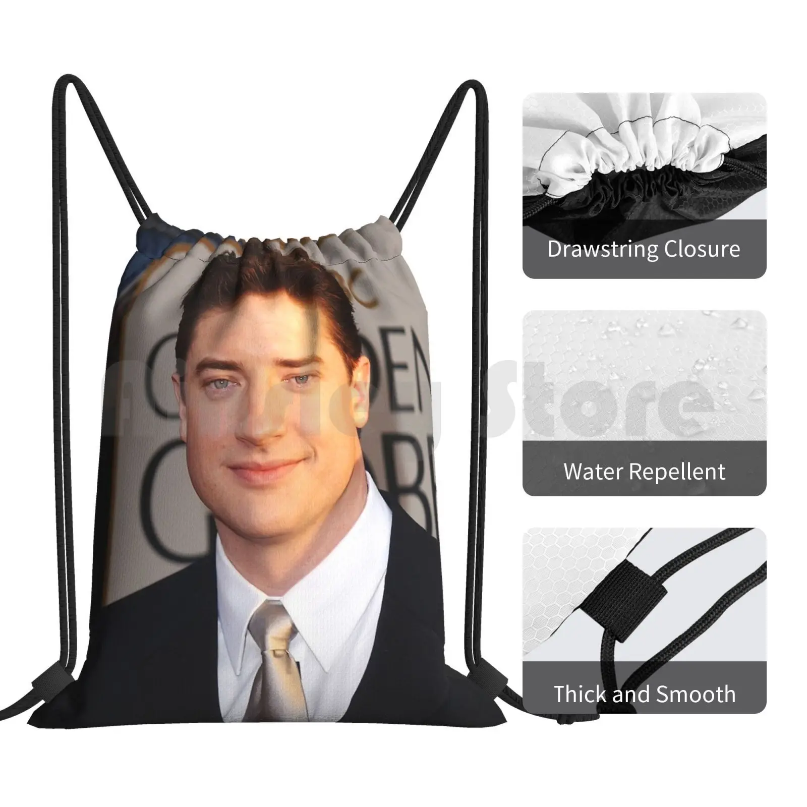 Brendan Фрейзер деловой рюкзак сумка на шнурке для верховой езды альпинистский