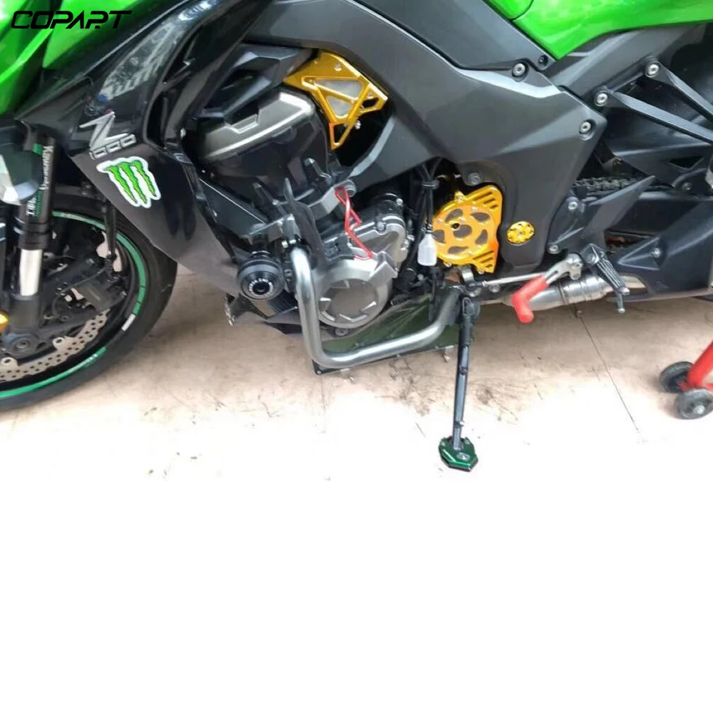 Мотоцикл увеличитель боковой стойки пластина Kickstand увеличить расширение для KAWASAKI VERSYS300 Versys X300 X250 VERSYS1000 Versys 1000