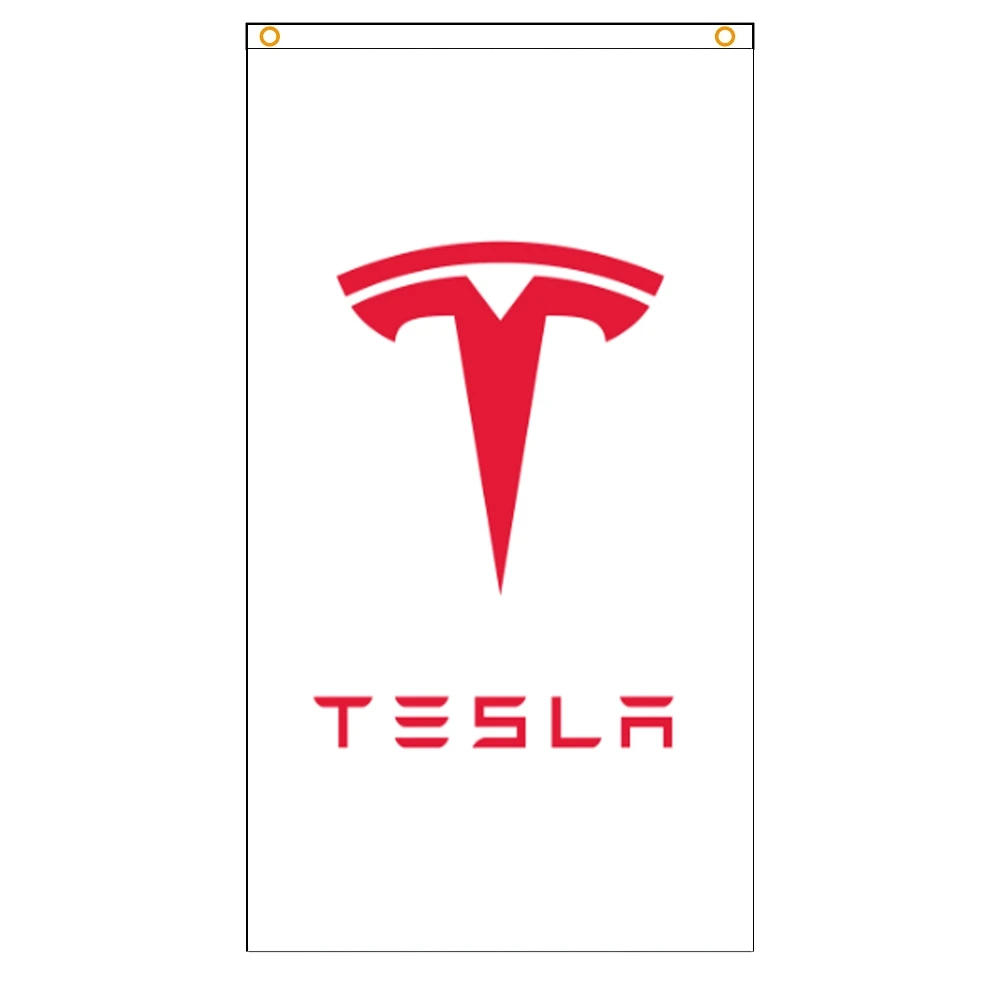 

Tesla Автомобильный флаг 3x5 футов Летающая фотография рекламная акция