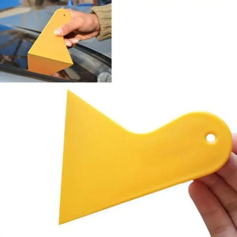 

Car film coating tools yellow small scraper car beauty shop scraper car film small scraper car washing tools