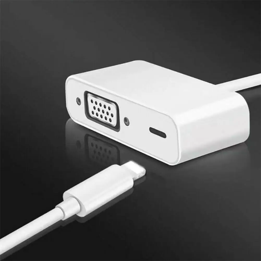 

AMYGOJJ VGA Adapter 8 Pin Interface To VGA HD Video Adapter For iPhone