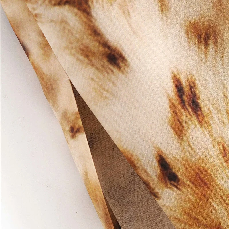 Женское винтажное платье Evfer с животным принтом элегантное желтое длинное