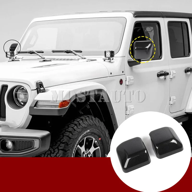 

Накладка для зеркала заднего вида Jeep Wrangler JL из углеродного волокна 2018-2019, 2 шт., автомобильные аксессуары, интерьер, автомобильный декор, отде...
