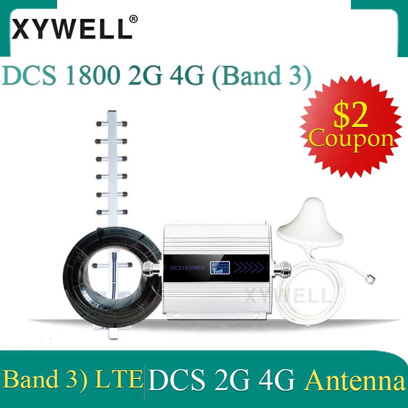 Усилитель сотового сигнала Xywell XY16L DCS 65дБ 2G/ 3G/ 4G 1800МГц|Усилители сигнала| |