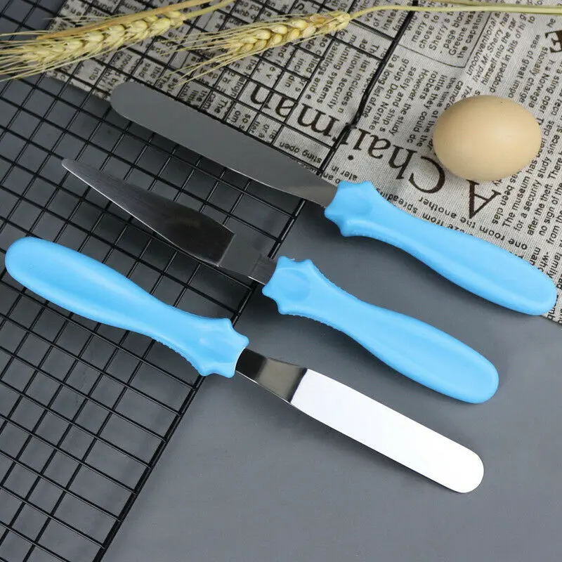 Лопатка для нож кремового торта масла из нержавеющей стали 3 шт. глазури помадка