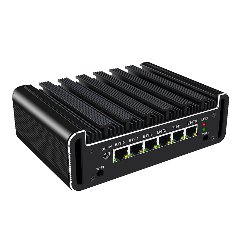 Core I7 10510U/I5 10210U (RS232 6 LAN/4USB) брандмауэр мини компьютер промышленный Pfsense Centos Linux|Мини