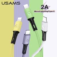 usams usb cable c charging cable for xiaomi redmi note 9 lightning cable for iphone 11 pro max cable usb type c phone data cable
