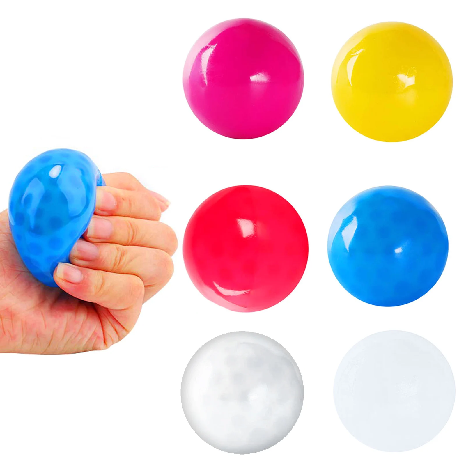 

Stress Relief Balls Luminous Sticky Decompression Toys For Kids Christmas Gifts For The New Year Hand Stress Balls Drop Shipping