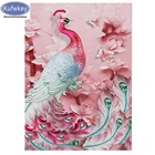 Фото на заказ! Новинка 2019, 3d Алмазная вышивка своими руками, 5D алмазная живопись, вышивка крестиком, полностью квадратные, круглые стразы, животные павлина