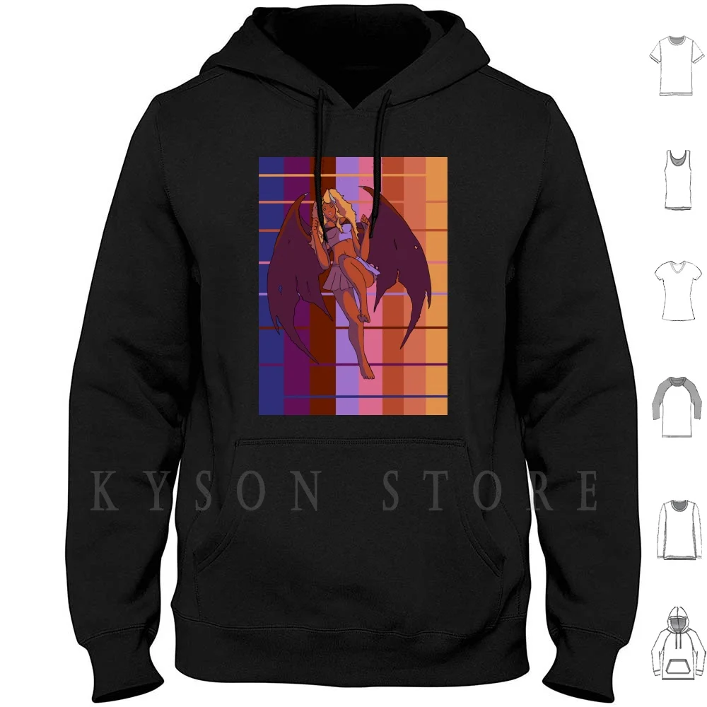 

Succubus Hoodie long sleeve Succubus Demon Colorful