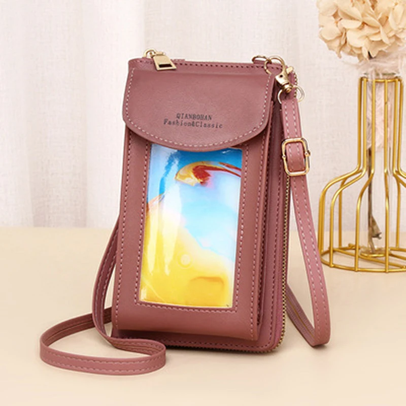 

Women Messenger Bags Handbags Pu Leather Bag Phone Purse Card Holders Large Capacity Shoulder Bags Fashion New Solid Colar