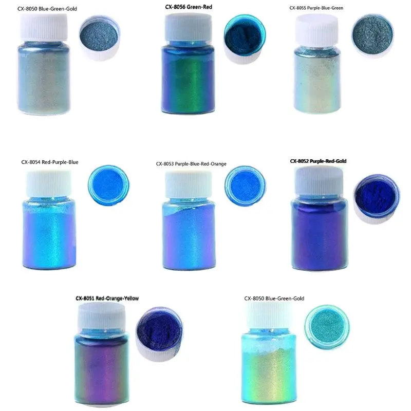 

Mirror Chameleons Pigment Pearlescent Epoxy Resin Glitter Magic Discolored Powder Resin Colorant Jewelry Making Tools