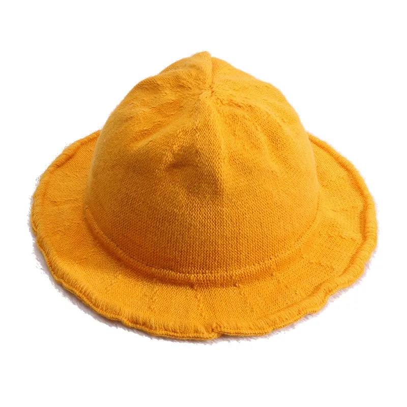 Y Fashion Baby Solid Pattern Fisherman Hat Warm Autumn Winter Bucket Hat for Newborn Infant Baby Toddler Boys Girls - Цвет: Y