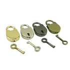 Китайский винтажный замок в старинном стиле, замок в форме кошки, медведя, ноутбука, навесной замок с ключом, замок для чемодана, фурнитура