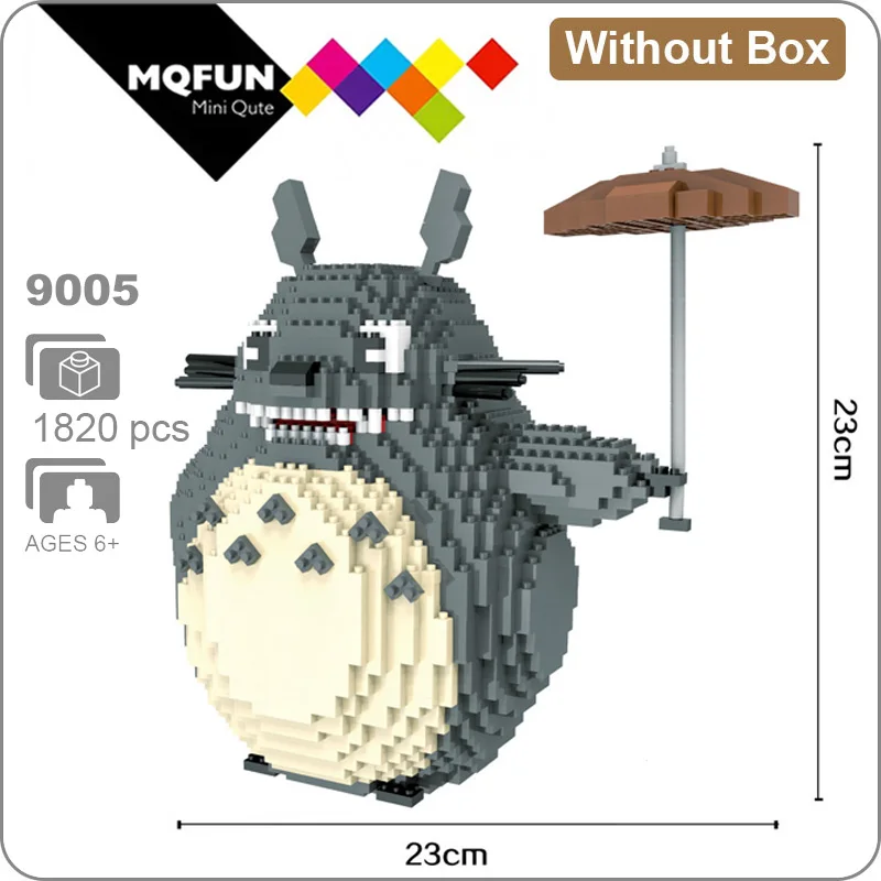 HC 9005 Without Box HC большой мультфильм Аниме Супер Герой Марио Тоторо Snorlax пластиковый строительный блок кирпичи игра DIY 3D Сборная модель обучающая игрушка - Цвет: HC 9005 Without Box