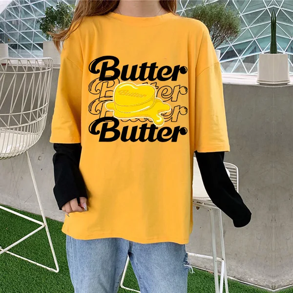 Летняя новая футболка в стиле Харадзюку с изображением альбома масла женская