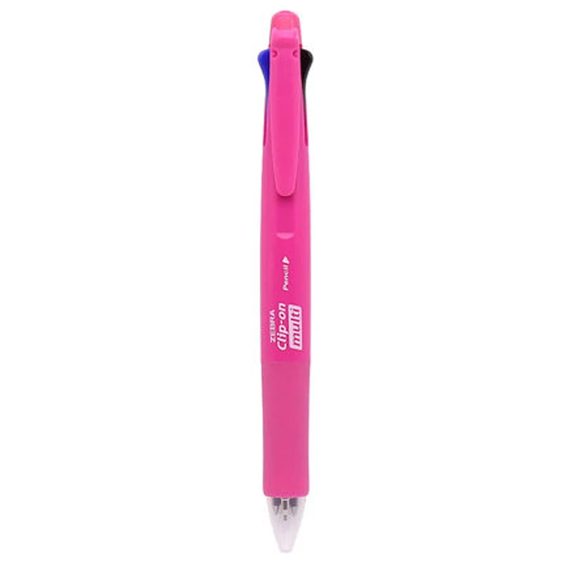 Pink Одна деталь Зебра B4SA1 клип на 4 цвета 0,7 мм шариковые ручки(Цвет: черный, синий, красный, зеленый)+ 0,5 мм механические карандаши 5-в-1 ручки - Цвет: Pink
