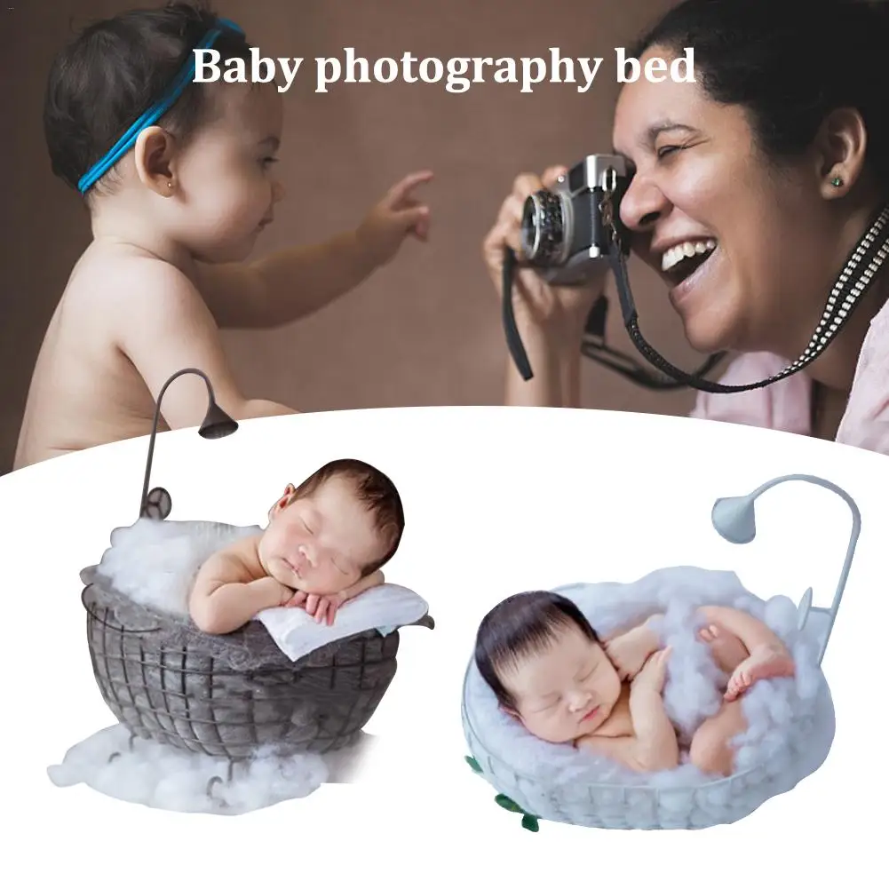 Новорожденная детская корзина фотография кровать месяц Ванна фотография мебель Небольшая Ванна реквизит для ребенка постельные принадлежности