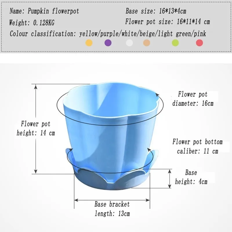 1 шт. толстый пластиковый цветочный горшок для домашнего садоводства рассада