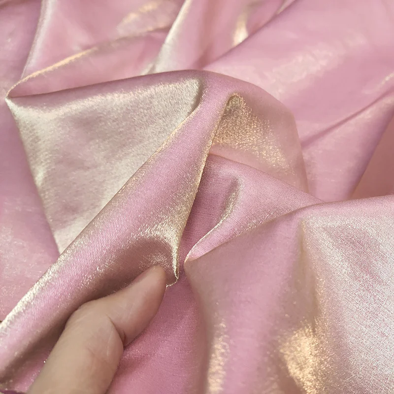 Фэнтезийная атласная ткань карамельных цветов для шитья галстука-бабочки Модный