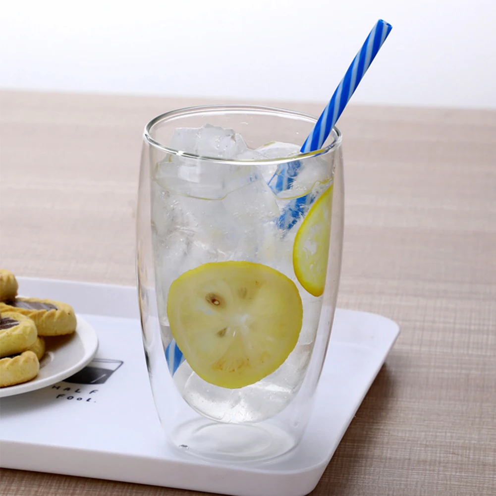 1/2/4/6 шт. стакан с двойными стенками прозрачные термостойкие чайные чашки для