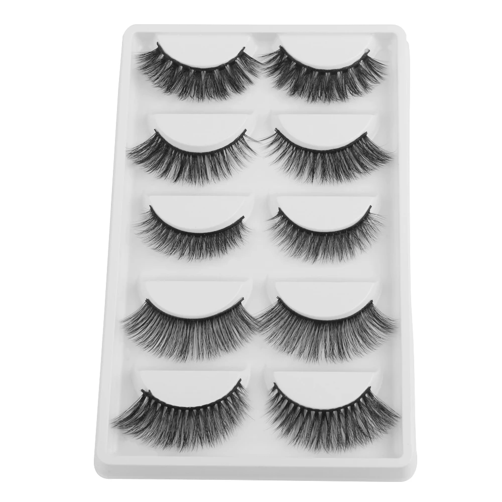 MAGEFY 5 пар 3D накладные ресницы грязный крест толстые натуральные Макияж Советы