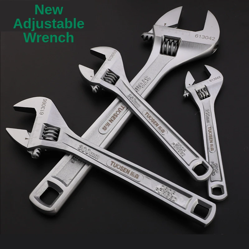 

Adjustable wrench 6/8/10/12/15 inch home multi-function car repair tool live wrench Industrial Spanner
