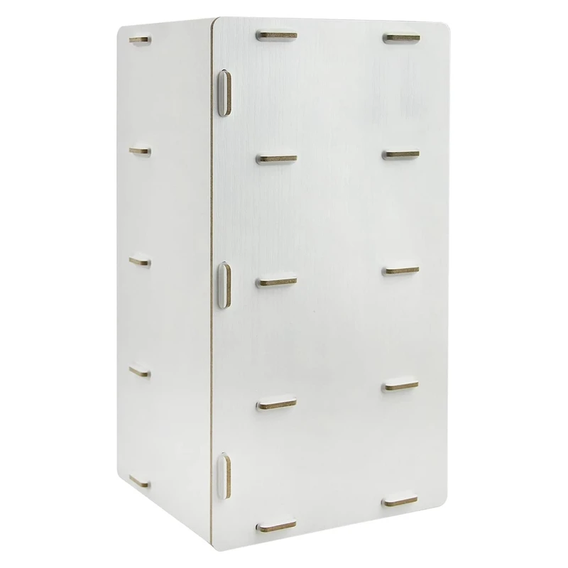 

Detachable Wooden 4 Sections Storage Rack Box Board DIY CD DVD Stand