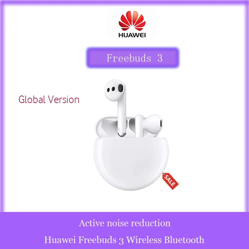 Huawei Freebuds 3 auricolare Bluetooth Wireless TWS Kirin A1 Chip auricolare ANC a bassa frequenza per Mate 30 Pro P40 lite
