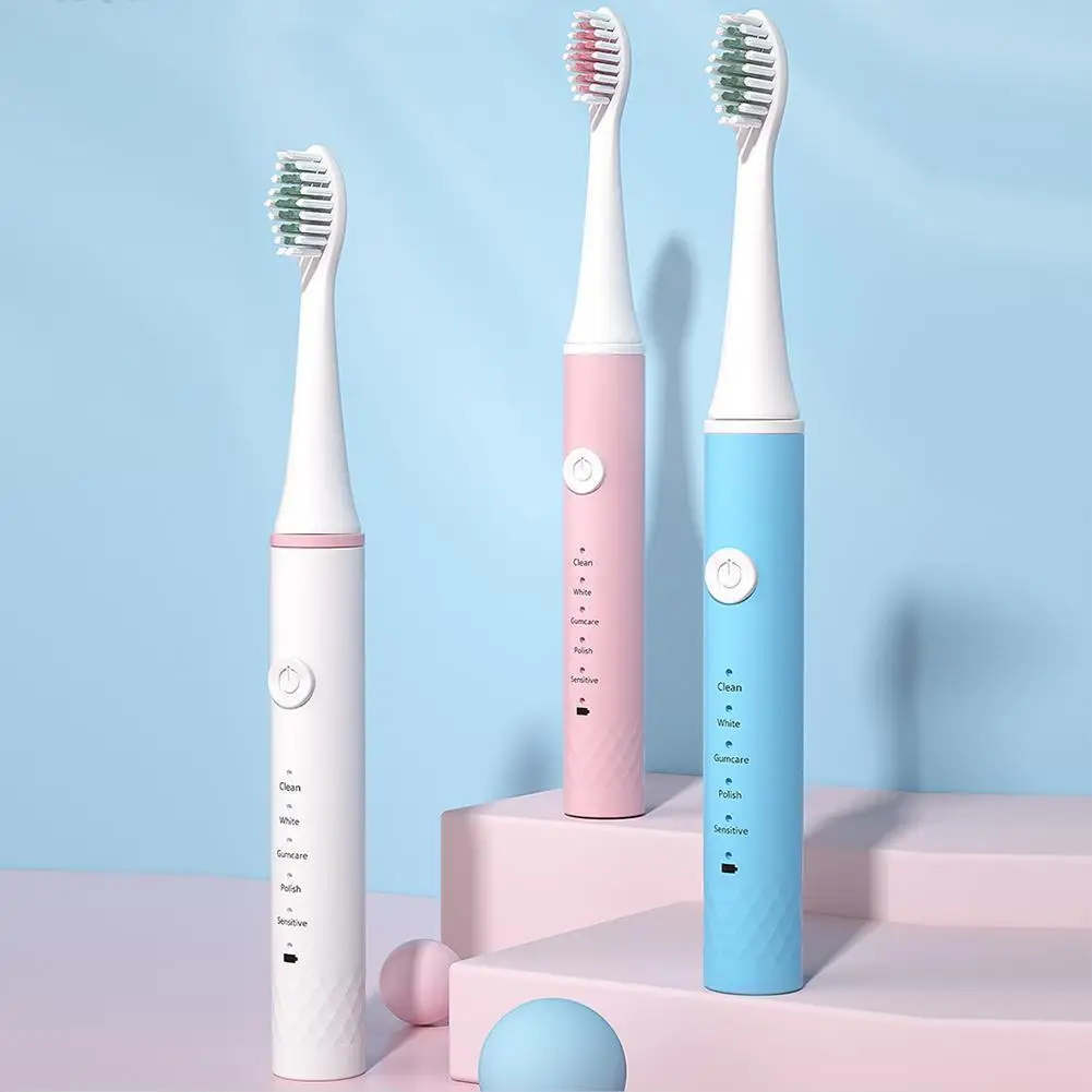 

Зубная щетка электрическая Ультразвуковая для взрослых и детей, умный прибор с таймером и 5 уровнями работы, перезаряжаемая отбеливающая, ...