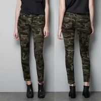camouflage casual pencil pants women mid waist joggers pockets streetwear camo skinny ankle sweatpants mujer pantalones