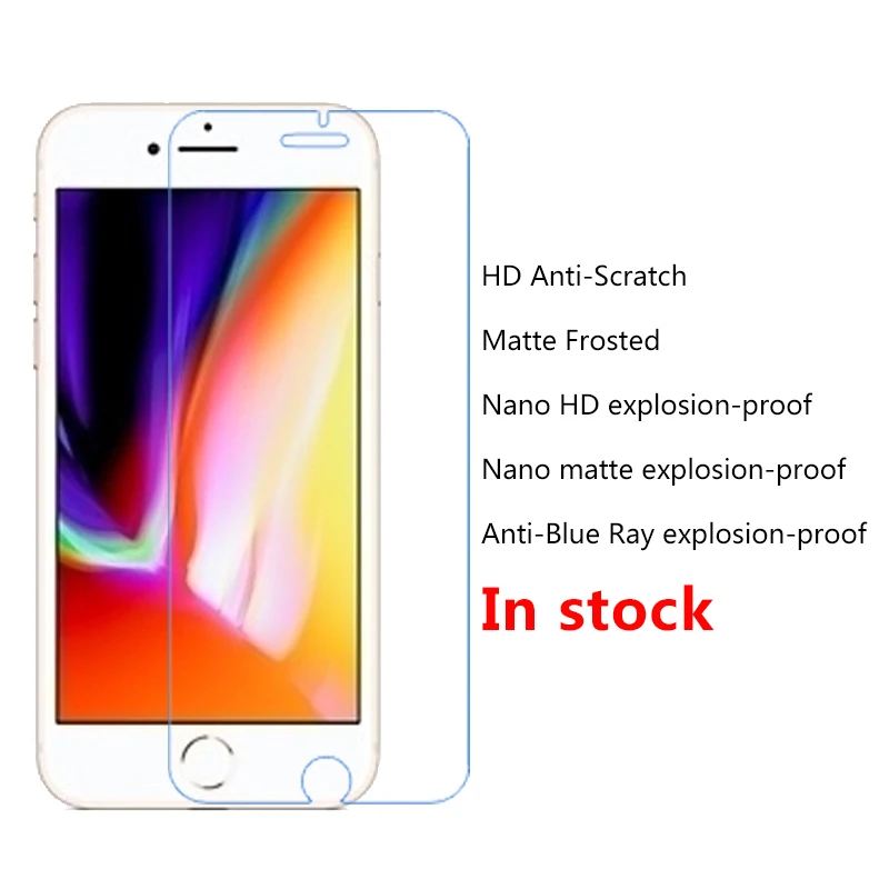 5 шт. матовая защитная пленка для экрана пластиковая мягкая iPhone5 5S SE 2020 6 6S 7 8 Plus 11 X XR