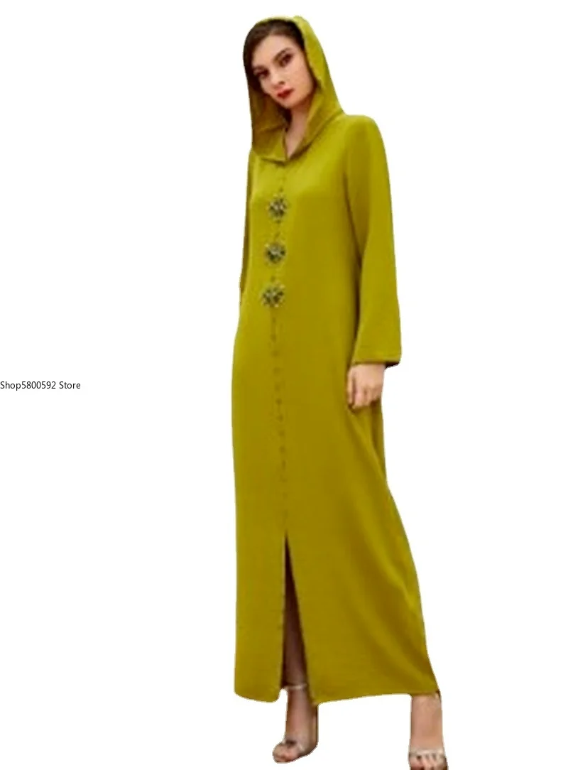 Abaya Дубай кафтан искусственное мусульманское платье мусульманские Вечерние