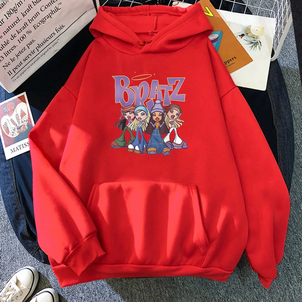 

Толстовка Женская свободная с мультяшным принтом, зима 2021