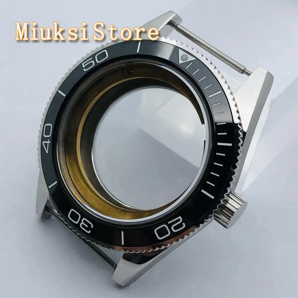 Caixa de Relógio Corgeut Superior Vidro Safira Cerâmica Moldura Caber Miyota 8205 – 8215 821a 82 Series Eta 2836 Mingzhu dg 2813 3804 41mm