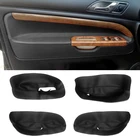 Левый руль для Skoda Superb 2002 2003 2004 2005 2006, кожаный подлокотник из микрофибры для автомобильной двери, защитная отделка