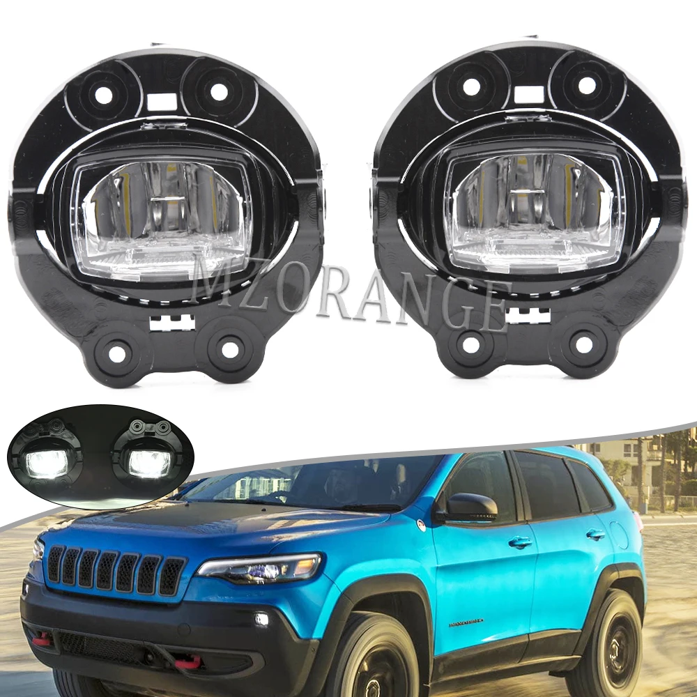 

Fog Lights LED Fog Lamps Headlight for Jeep Cherokee 2019 2020 LED Fog Light Front Bumper Fog Lamp Foglights 68410368AB