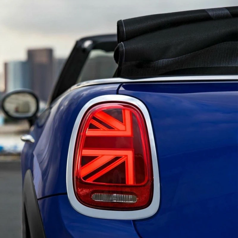Автомобиль для 2007- Mini F56 cooper головной светильник s для F56 все светодиодный головной фонарь Angel eye светодиодный DRL передний светильник Би-светодиодный объектив динамический поворот - Цвет: red