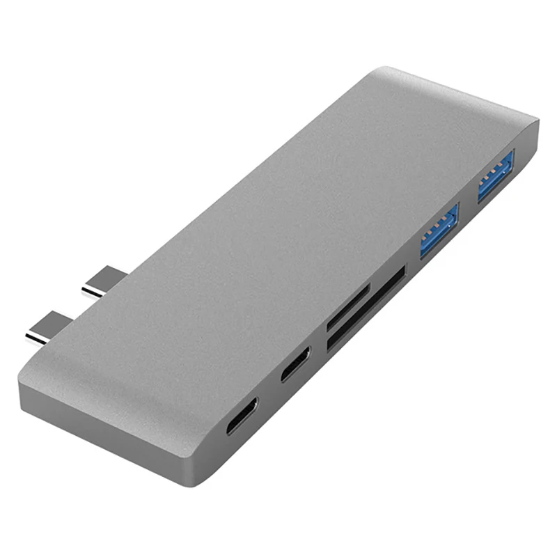 

USB C Hub for iPad Pro MacBook Pro USB Type C to USB 3.0 Thunderbolt 3 Adapter PD Charging TF SD Card Reader Slot